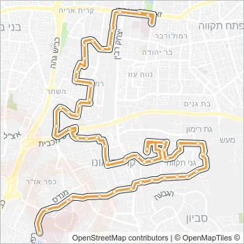 8א Bus Line Map