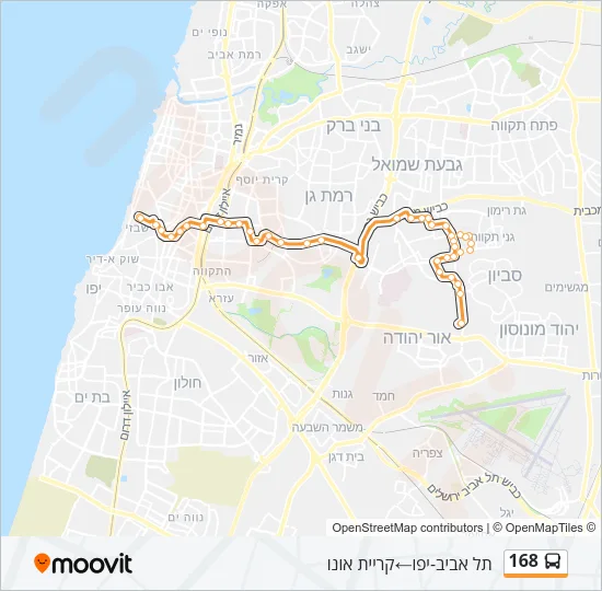 168 Bus Line Map
