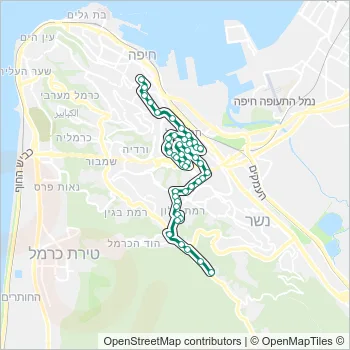 36א Bus Line Map