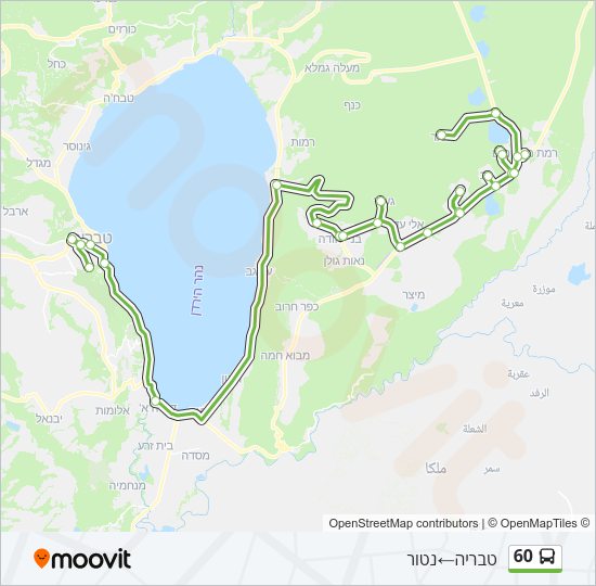 60 Bus Line Map