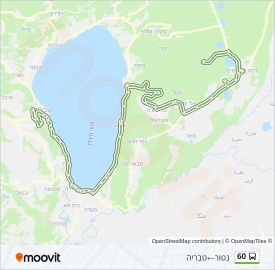 60 bus Line Map