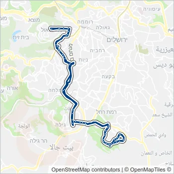 505 Bus Line Map