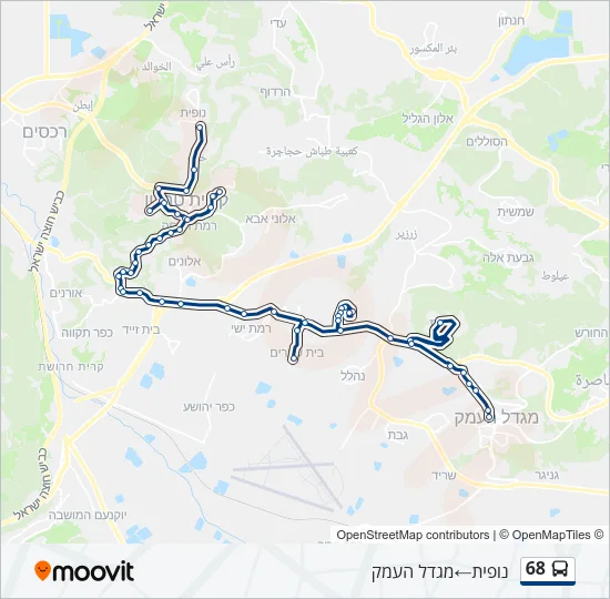68 Bus Line Map