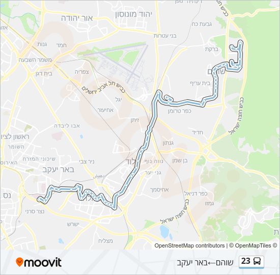23 Bus Line Map