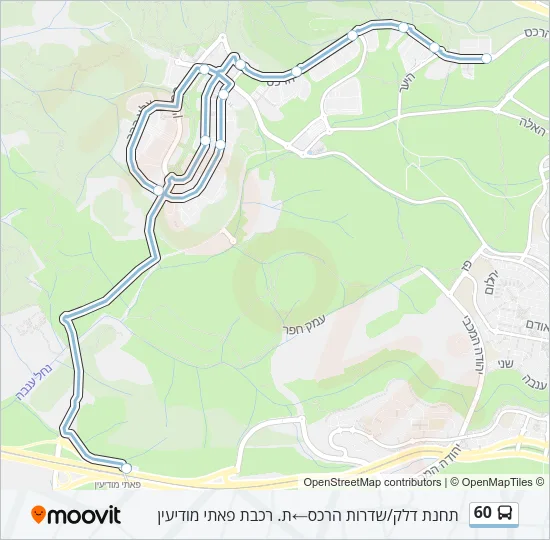 60 Bus Line Map