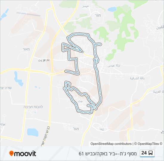 24 Bus Line Map