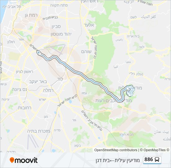 886 Bus Line Map