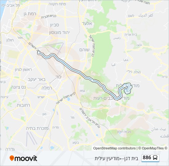 886 Bus Line Map