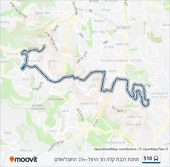 510 Bus Line Map