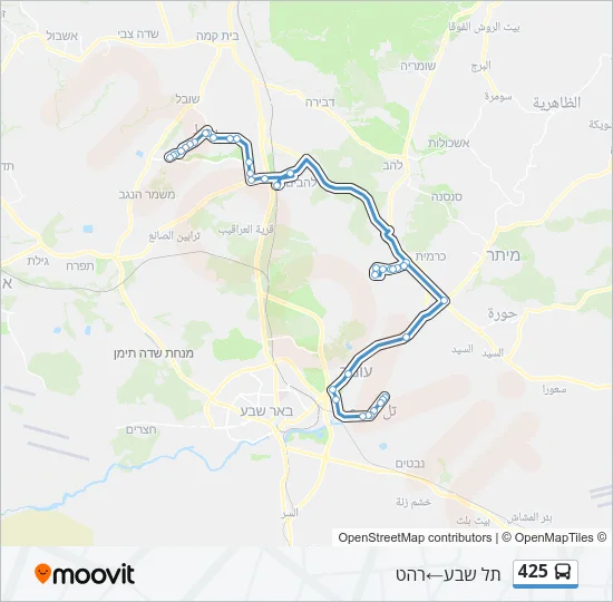 425 Bus Line Map