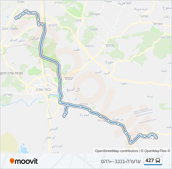 Автобус 427: карта маршрута