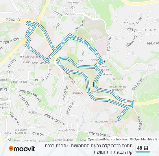 Автобус 48: карта маршрута