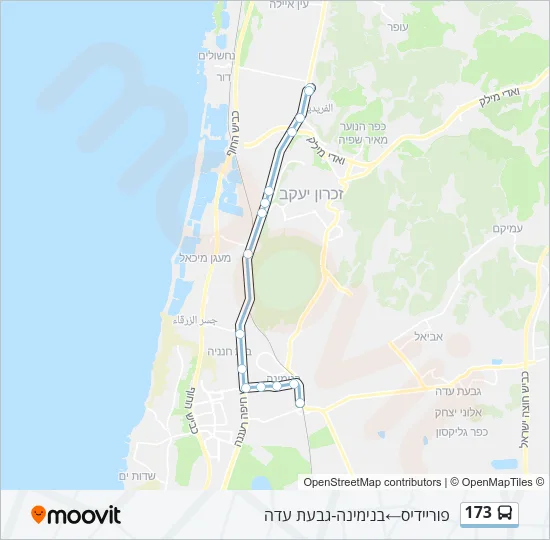 173 Bus Line Map
