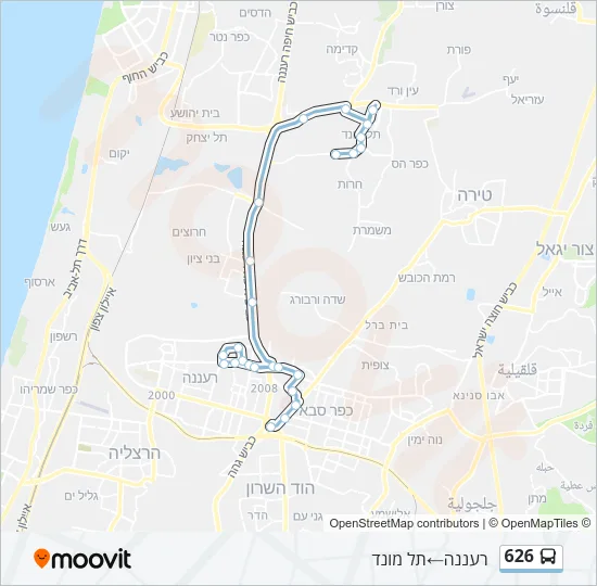 626 Bus Line Map