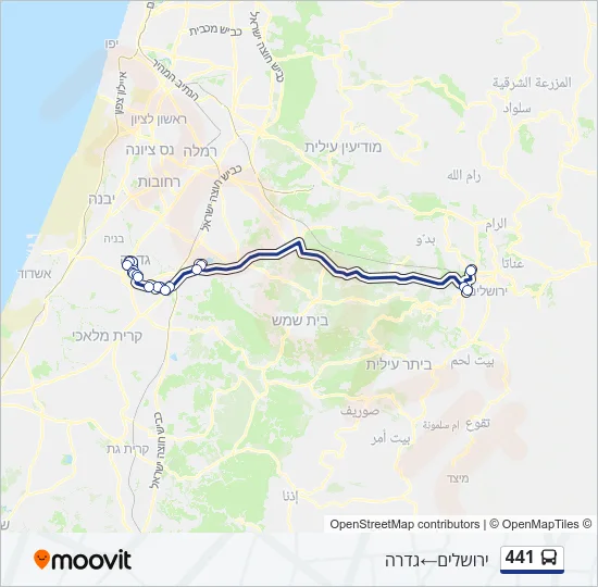 441 Bus Line Map