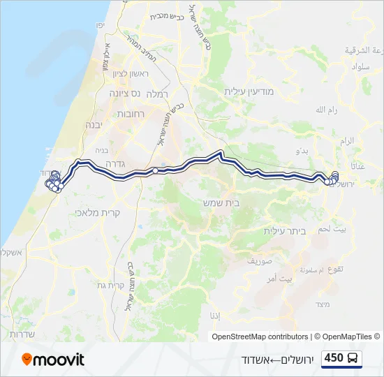 450 Bus Line Map