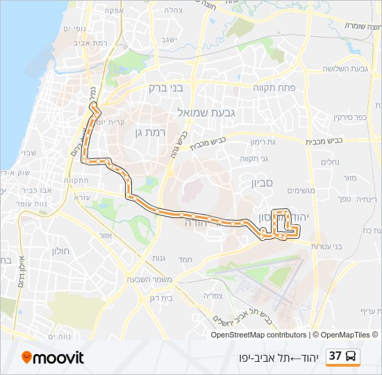 37 Bus Line Map