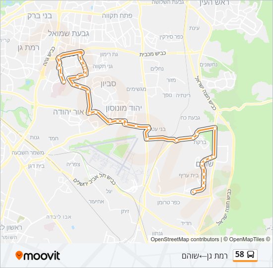 58 Bus Line Map