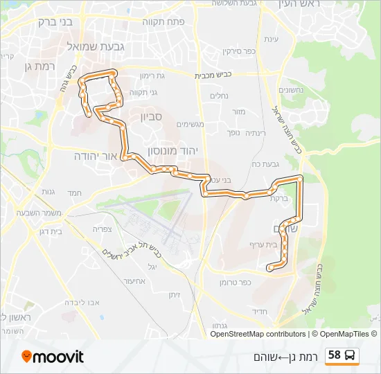 58 Bus Line Map