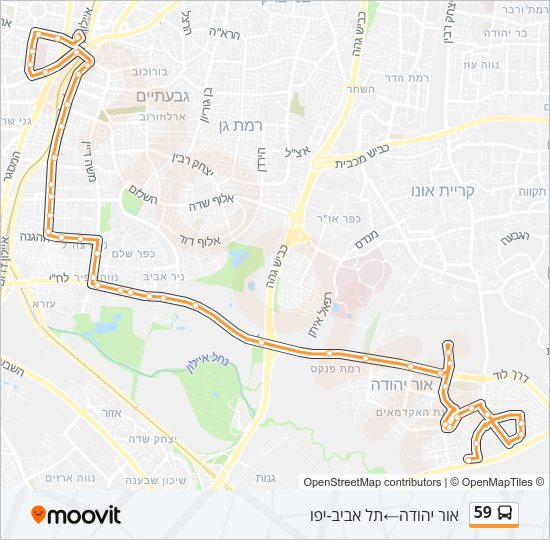 59 Bus Line Map
