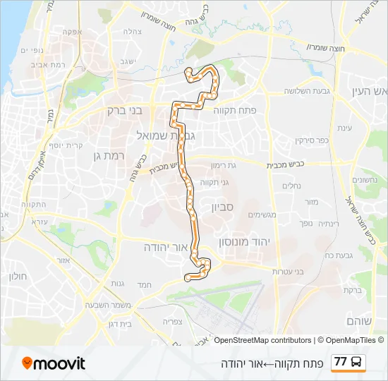 77 Bus Line Map