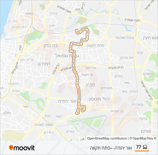 77 Bus Line Map