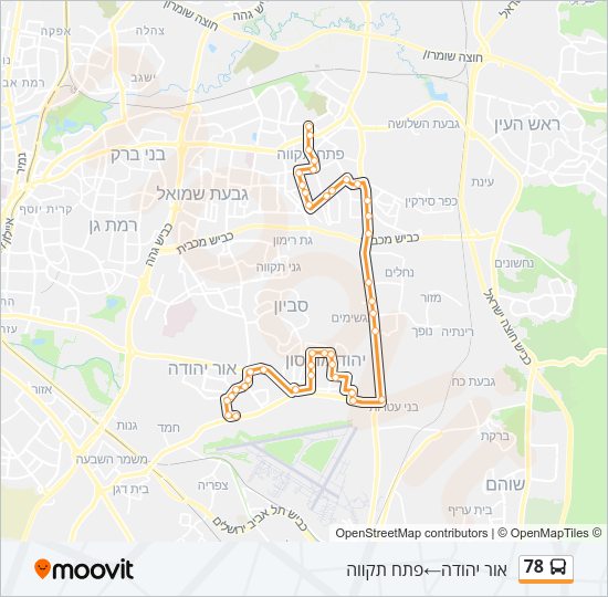 78 Bus Line Map