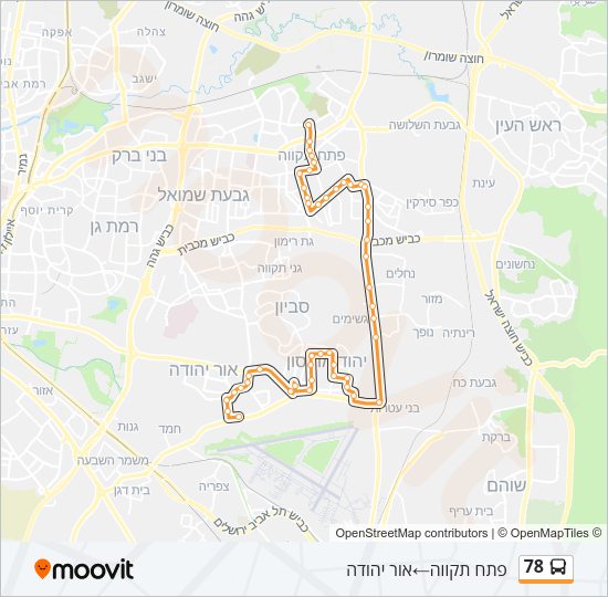 78 Bus Line Map