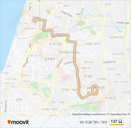 137 Bus Line Map