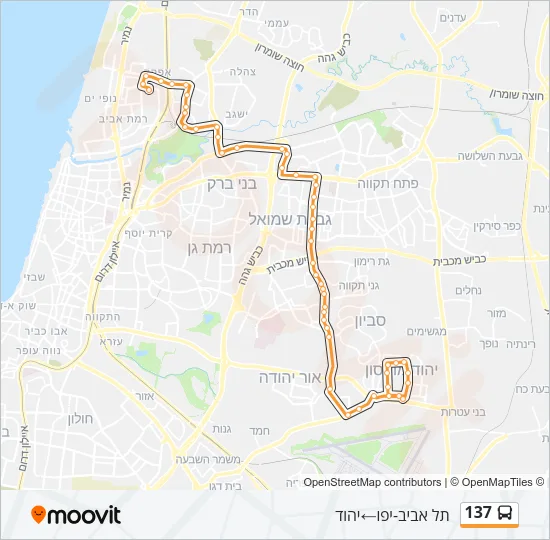 137 Bus Line Map