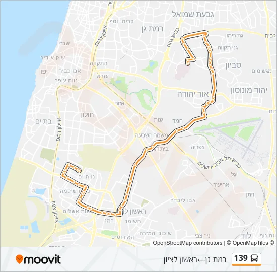 139 Bus Line Map