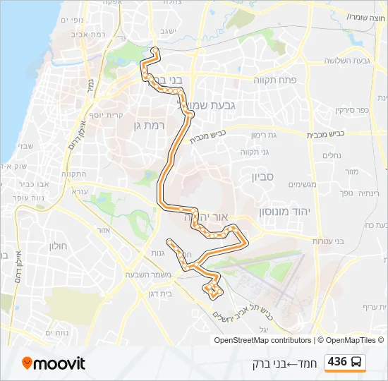 436 Bus Line Map