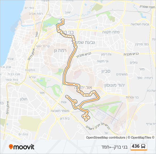 436 Bus Line Map