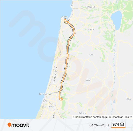 974 bus Line Map