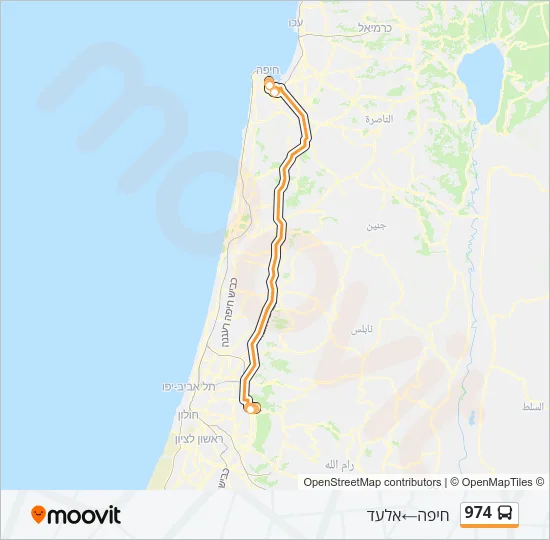 974 Bus Line Map