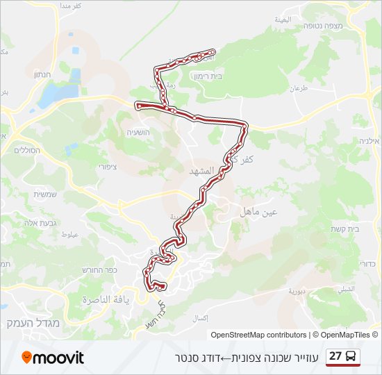 27 Bus Line Map