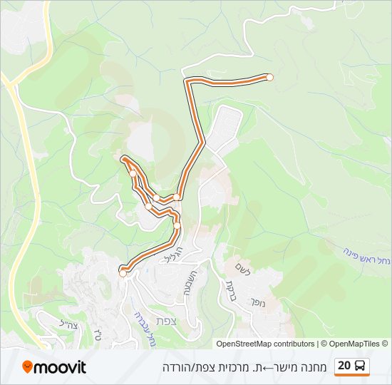 20 Bus Line Map
