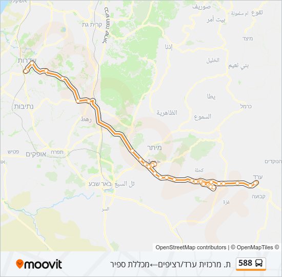 588 bus Line Map