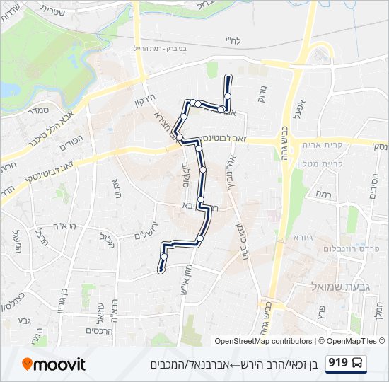 919 Bus Line Map