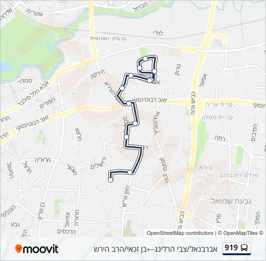 919 Bus Line Map