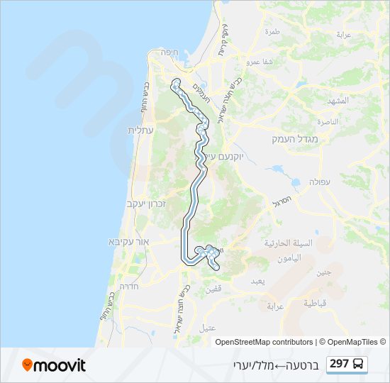 Автобус 297: карта маршрута