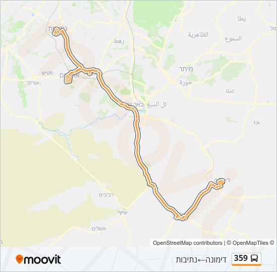 359 Bus Line Map