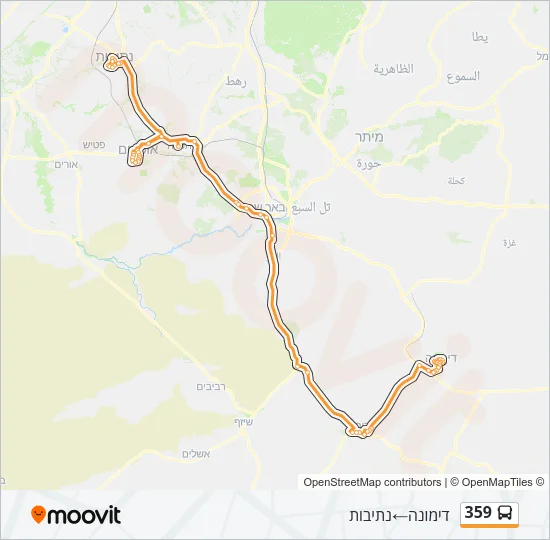 359 Bus Line Map