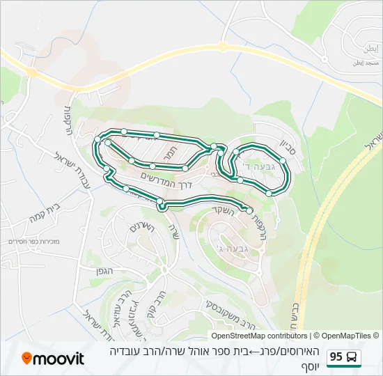 95 Bus Line Map