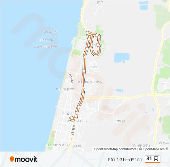 31 Bus Line Map
