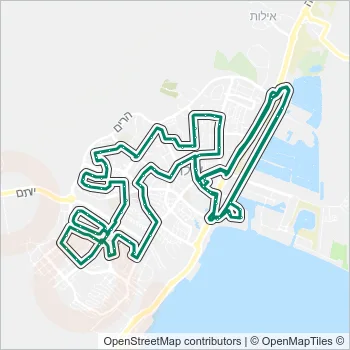 1א Bus Line Map