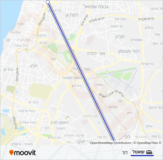 שאטל Shuttle Line Map