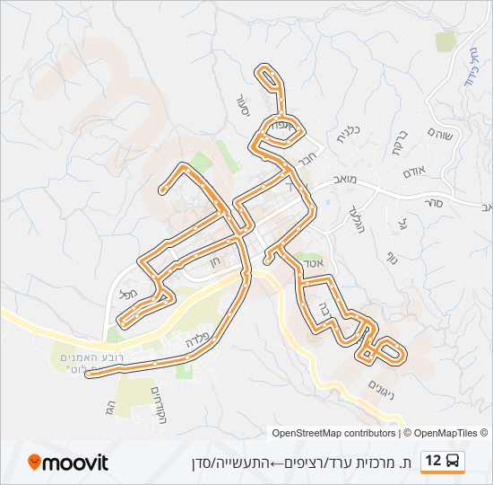 12 bus Line Map