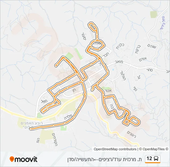 12 Bus Line Map