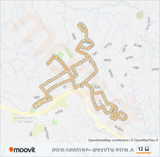 12 Bus Line Map
